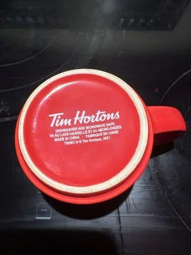 Tim Hortons Snowflake Mug — bottom