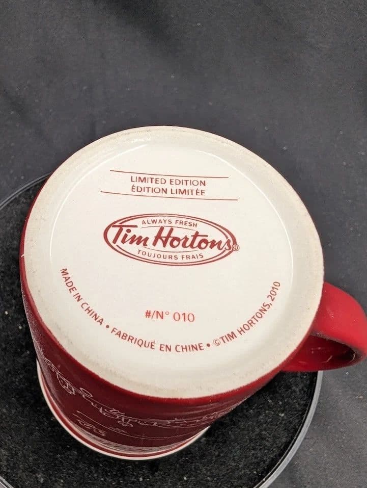 Tim Hortons Limited Edition 010 Mug — bottom