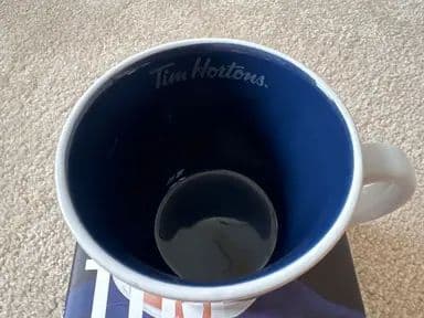 Tim Hortons Brewing Smiles Mug — inside