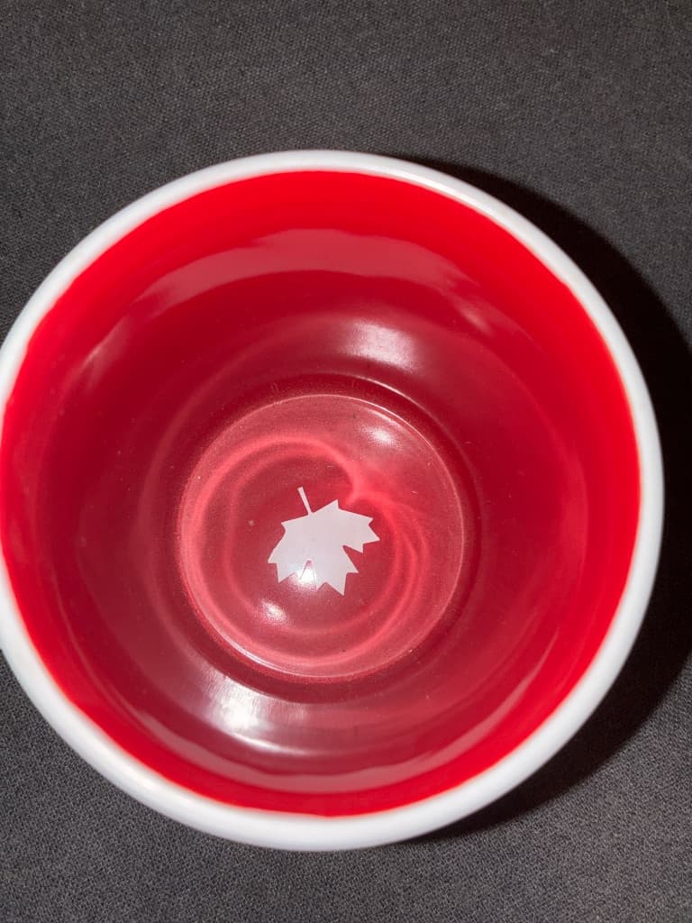 Tim Hortons Limited Edition Mug — Canada 150th Anniversary — inside