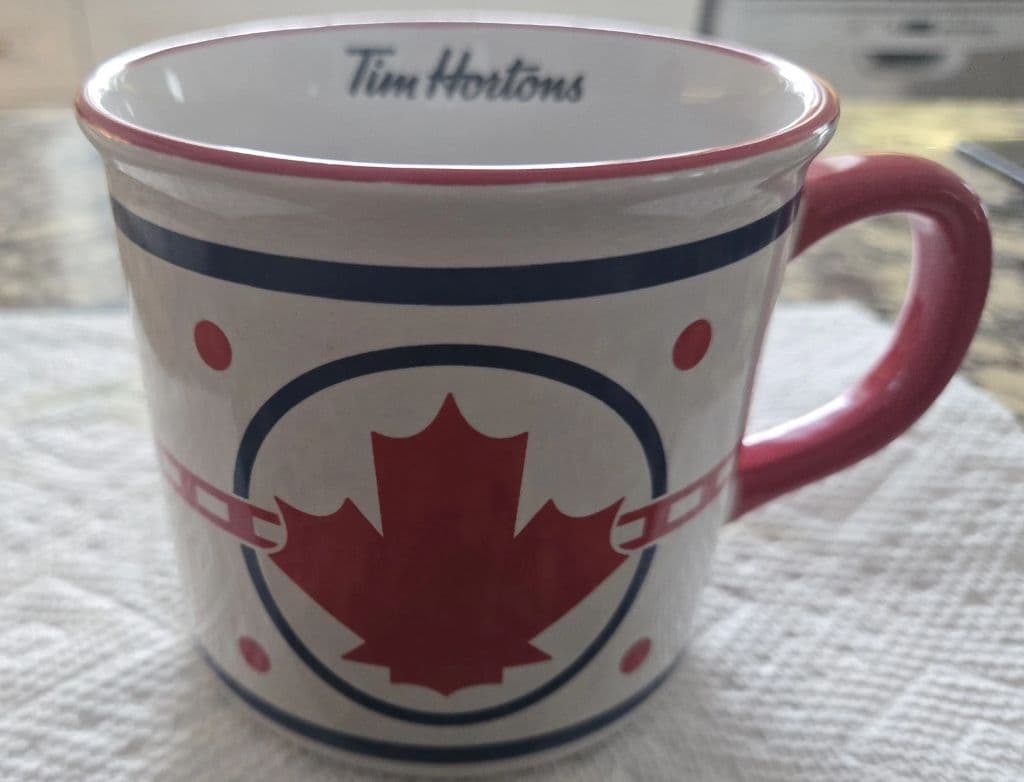 Tim Hortons Hockey Rink Mug — Centre Ice Maple Leaf